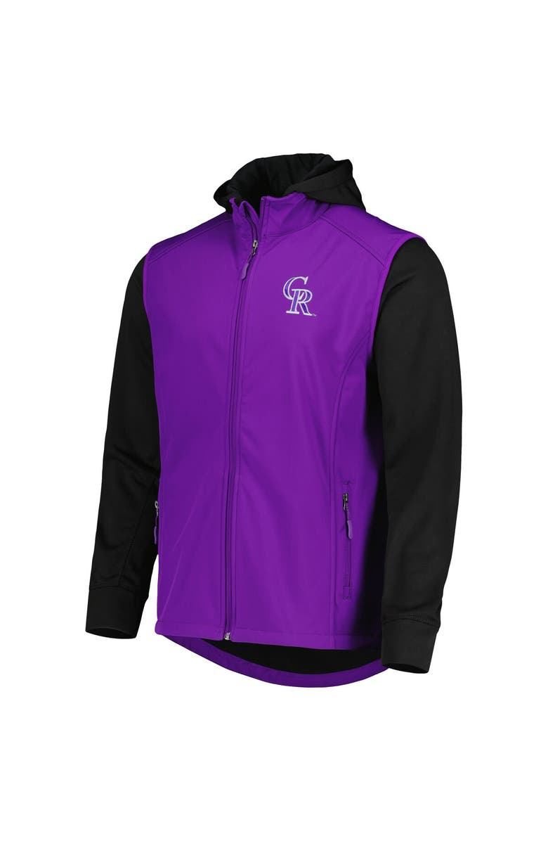 DUNBROOKE Men's Dunbrooke Purple/Black Colorado Rockies Alpha Full-Zip Jacket, Alternate, color,