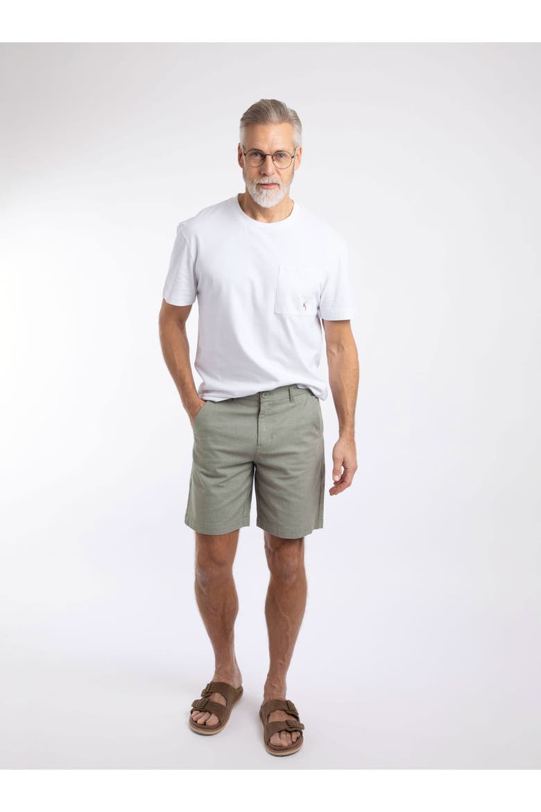 Charleston Textured Chino Shorts, Alternate, color, Woodland Sage