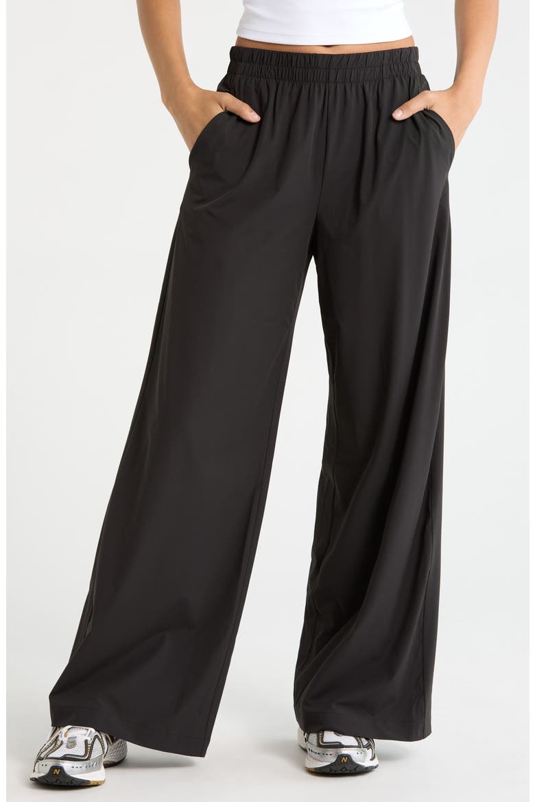 Atlas Wide Leg Pants, Main, color, BLACK