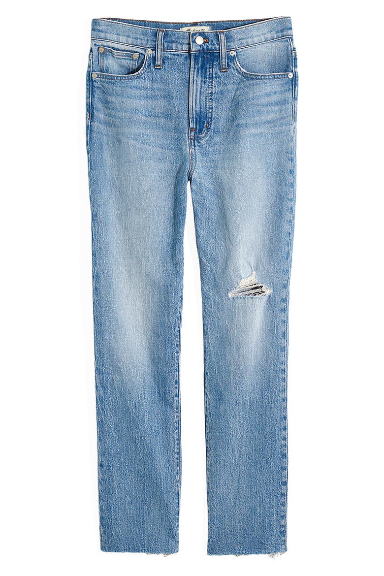 The Perfect Vintage Crop High Waist Jeans, Alternate, color, ROSABELLE