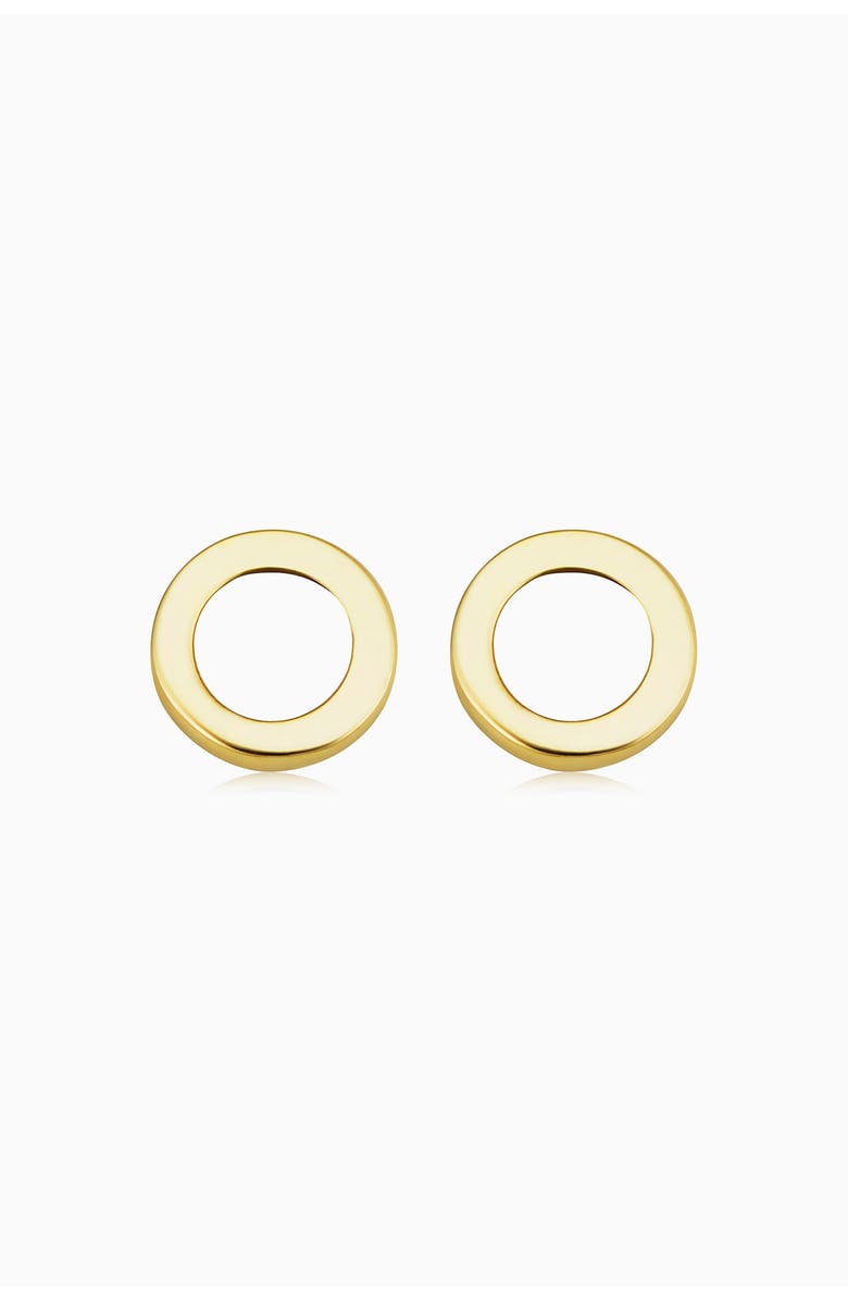Oradina 14K Yellow Gold Full Circle Studs, Main, color, Yellow Gold