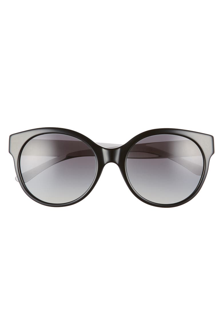 Stacked T 55mm Round Sunglasses, Alternate, color, BLACK GRADIENT