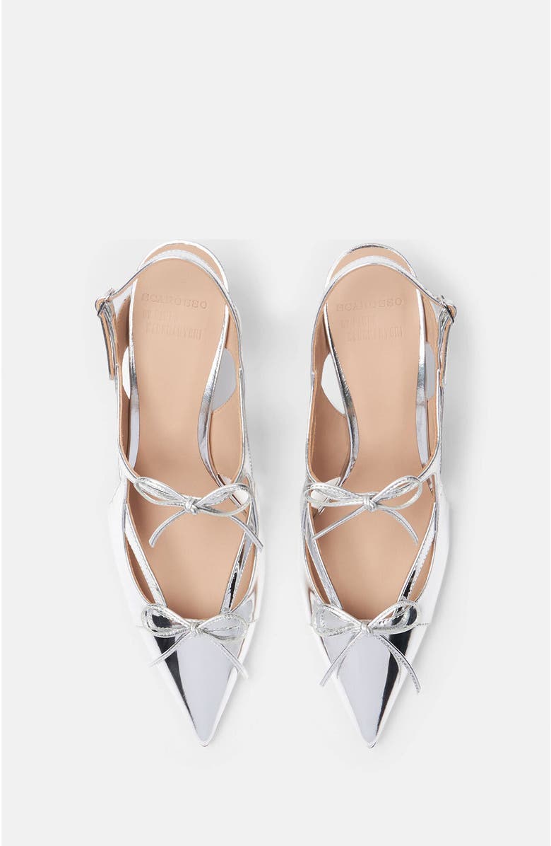 SCAROSSO Blazing Pumps, Alternate, color, Silver - Laminated Calf