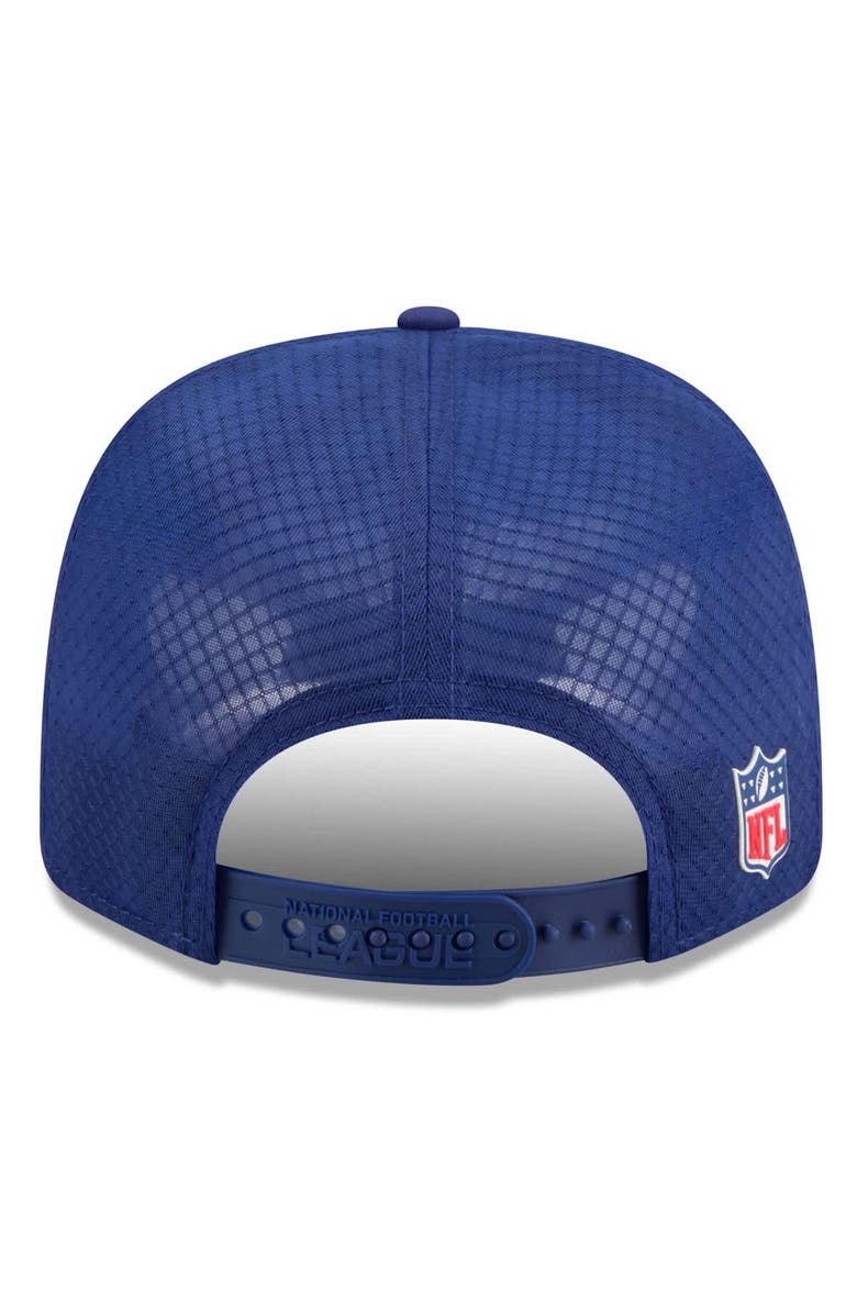 New Era Men's New Era Navy Shield Merchandise 2025 Sideline  9SEVENTY Trucker Adjustable Hat, Alternate, color, 