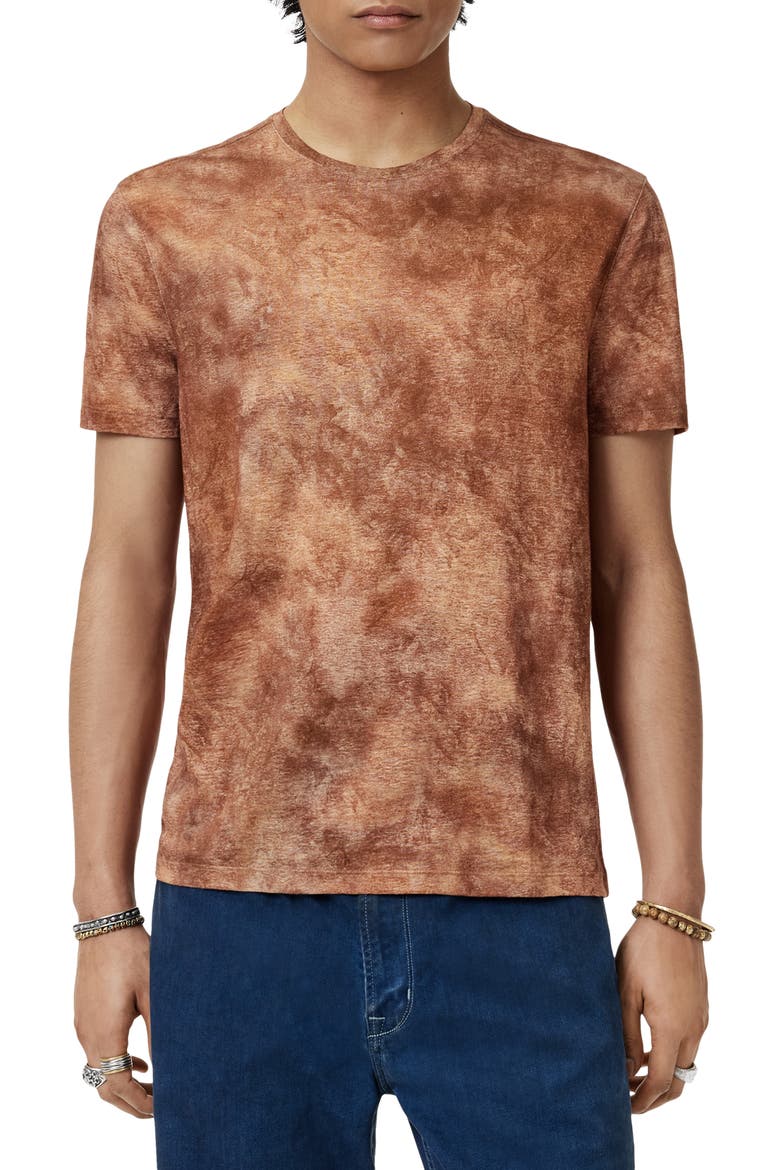 Campana Regular Fit Linen T-Shirt, Main, color, CAMEL