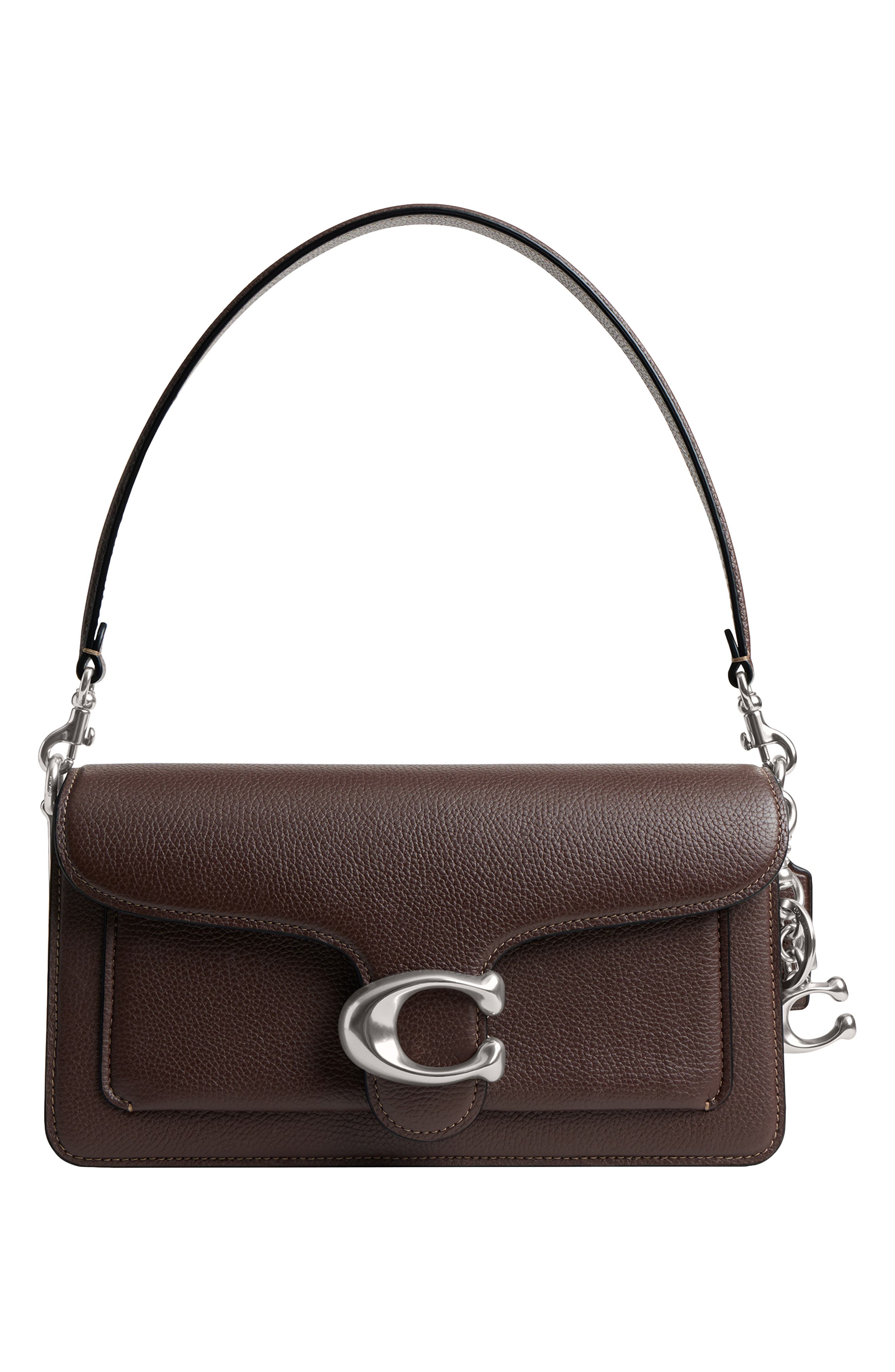 COACH Solid C Bag Charm, Alternate, color, Lh/Silver