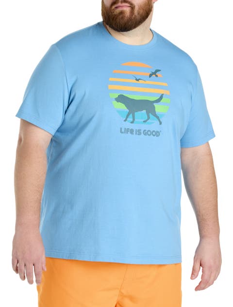 Big & Tall Dog Sunset Graphic Tee