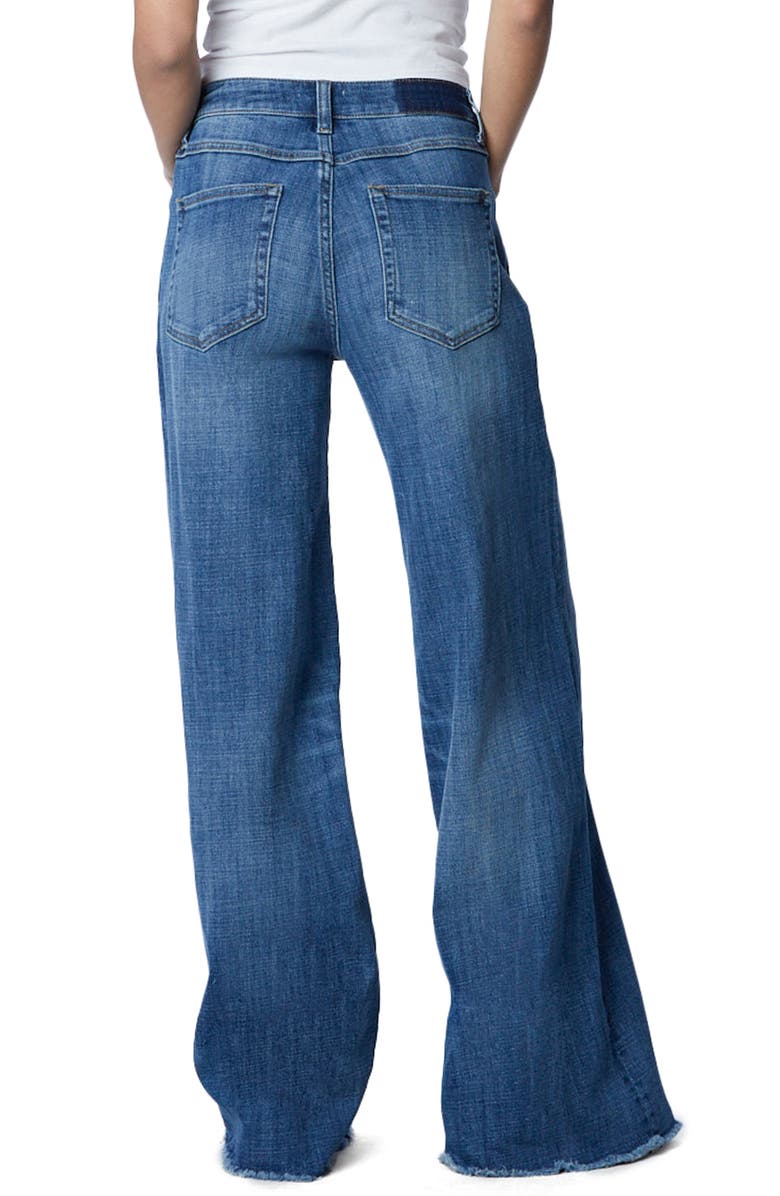 HINT OF BLU Mighty High Waist Wide Leg Jeans, Alternate, color, 