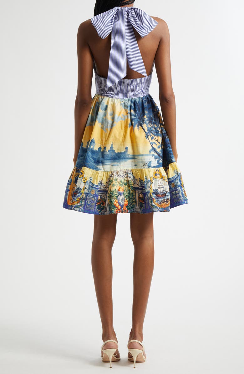 Camilla Song of Saint Anthony Cotton Halter Dress, Alternate, color, Song Of Saint Anthony