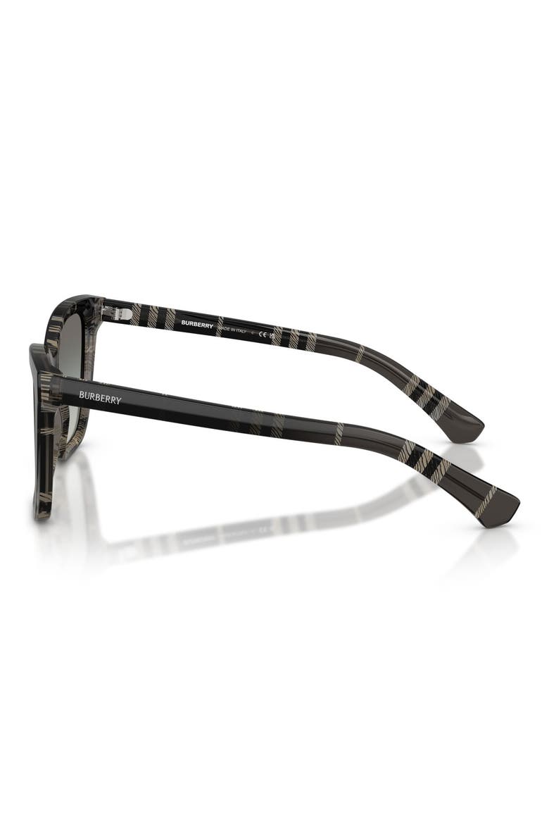 54mm Square Sunglasses, Alternate, color, CHECK GRADIENT GREY / GREY