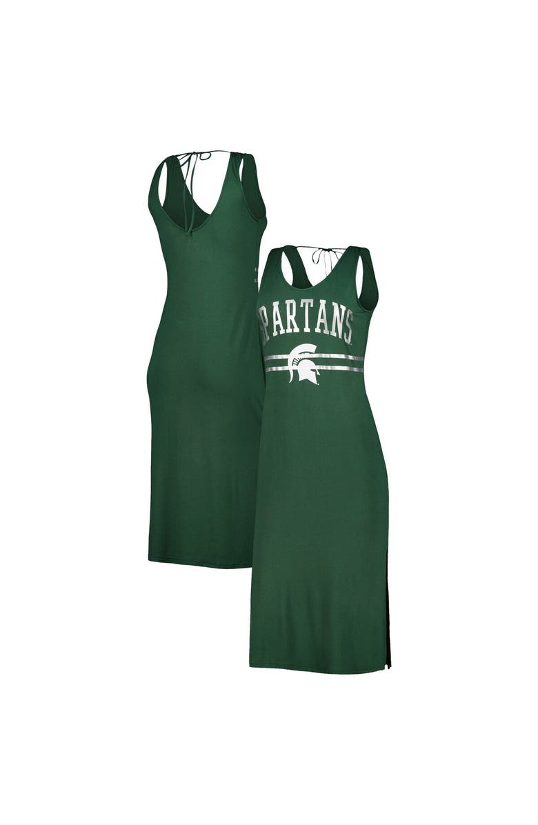 G-III 4HER BY CARL BANKS Women's G-III 4Her by Carl Banks Green Michigan State Spartans Training V-Neck Maxi Dress, Main, color, Green