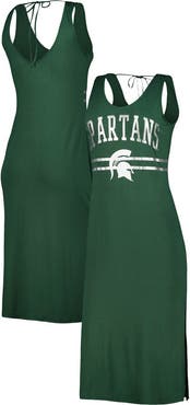 G-III 4HER BY CARL BANKS Women's G-III 4Her by Carl Banks Green Michigan State Spartans Training V-Neck Maxi Dress