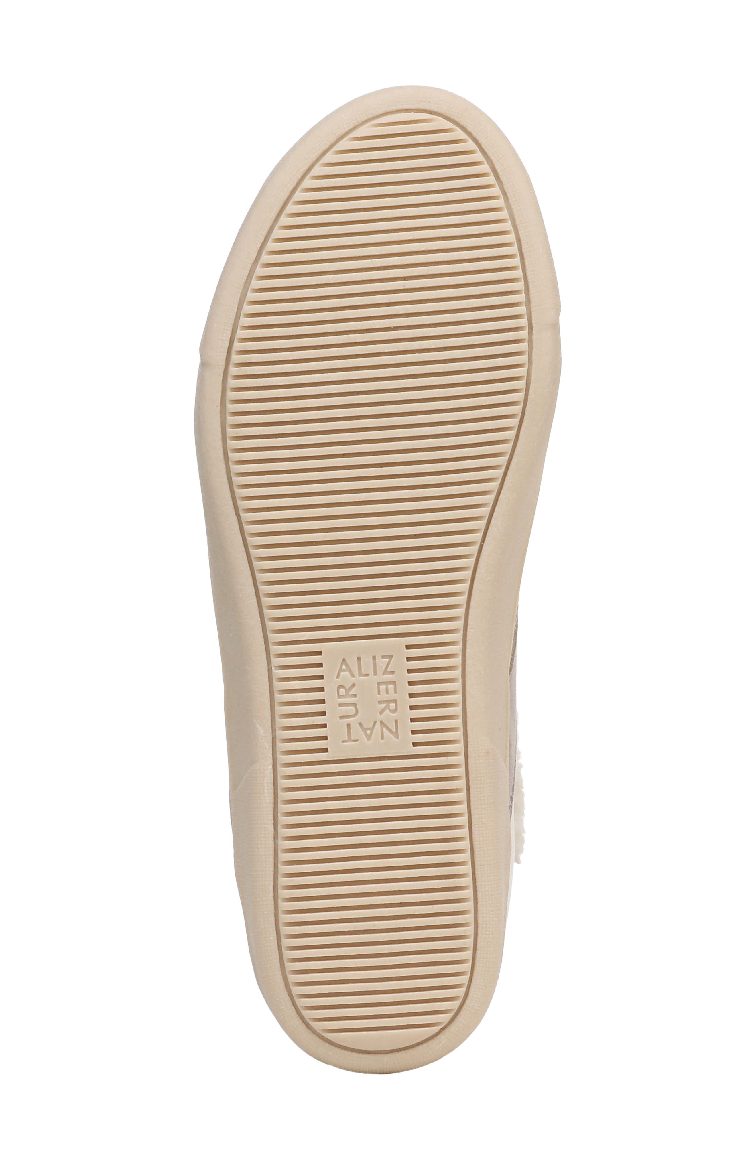 Naturalizer Medina Faux Fur Collar Sneaker, Alternate, color, Warm White/ Soft Mink