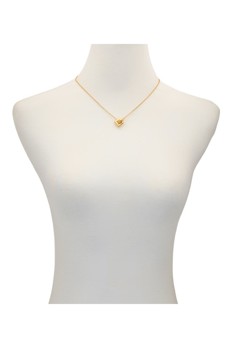Interlocking Pendant Necklace, Alternate, color, GOLD
