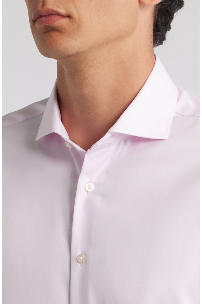 Slim Fit Non-Iron Cotton Twill Cover Shirt, Alternate, color, PINK