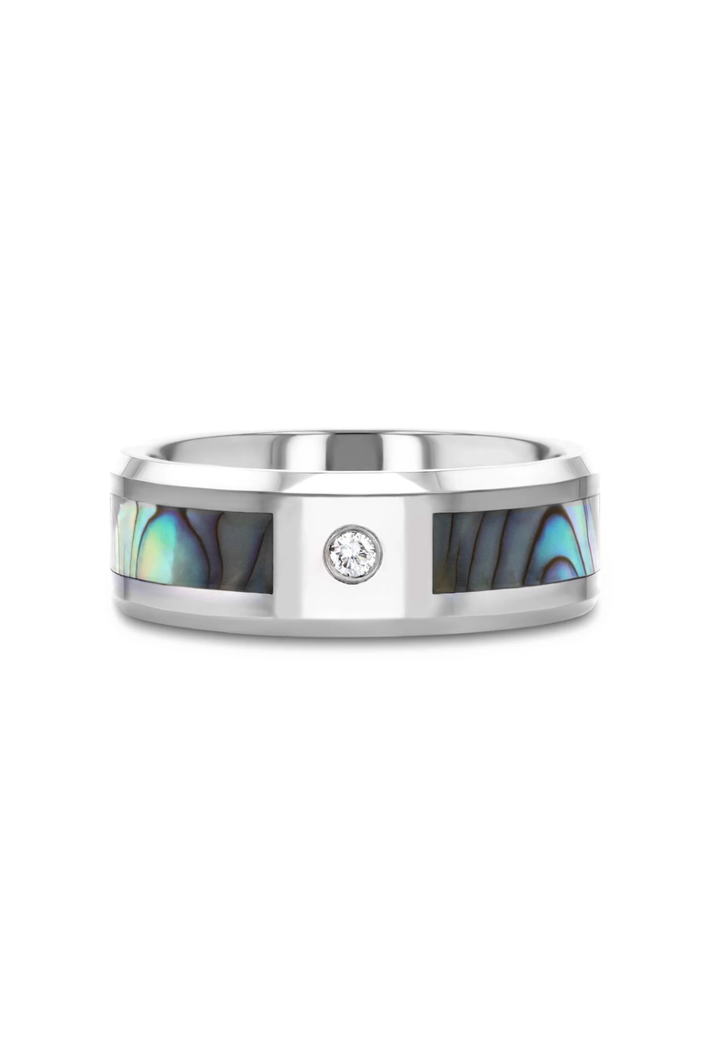 Honolulu Mother of Pearl White Diamond Ring, Alternate, color, Mother Of Pearl