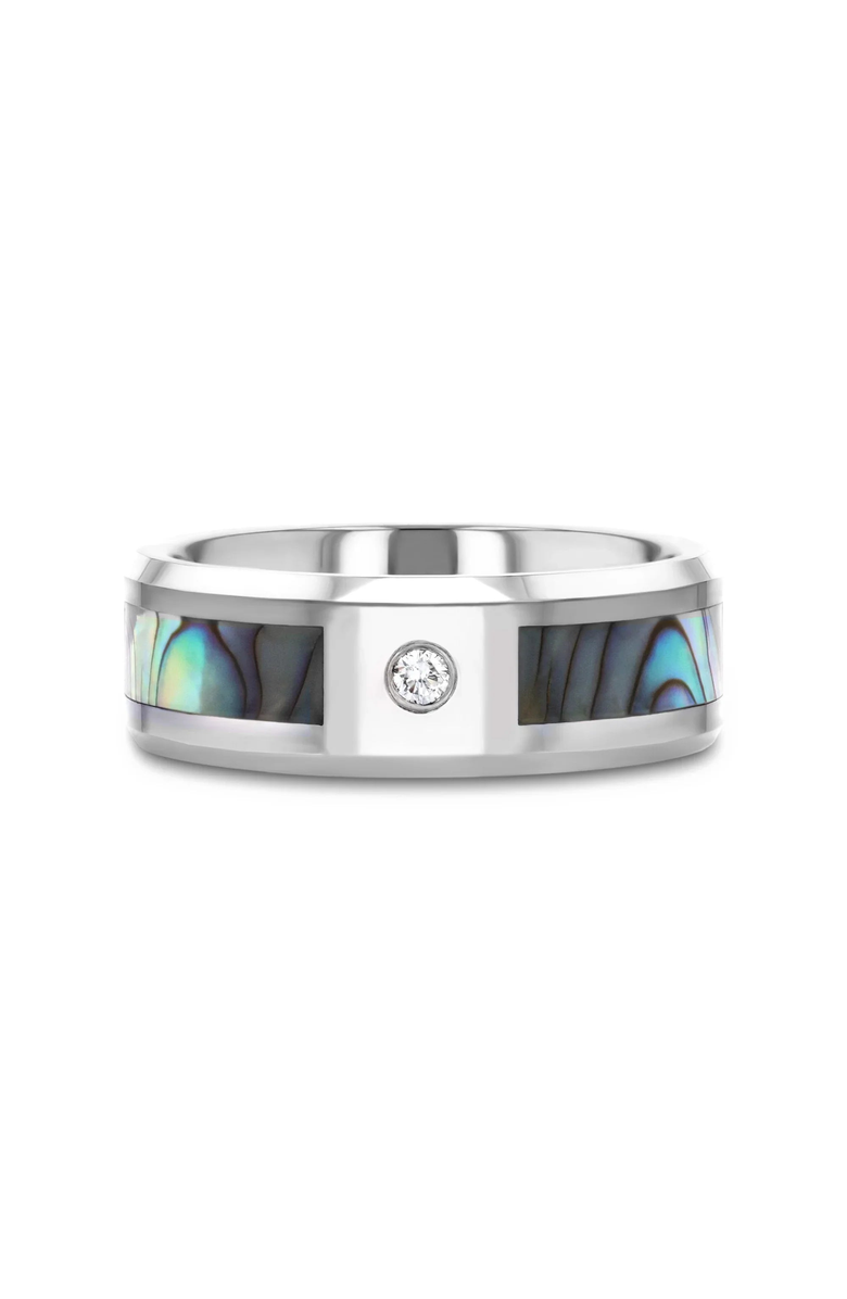 Larson Jewelers Honolulu Mother of Pearl White Diamond Ring, Alternate, color, Mother Of Pearl