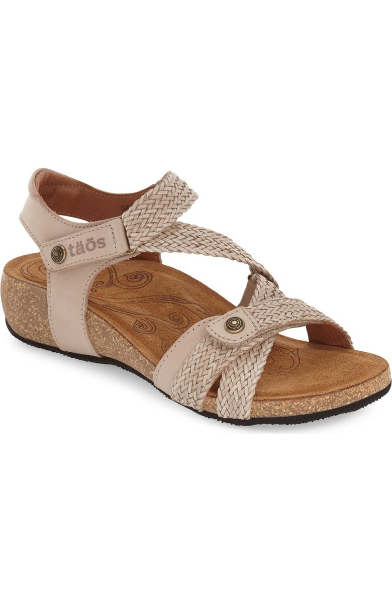 Taos
Trulie
Wedge Sandal, Main, color, Stone Leather