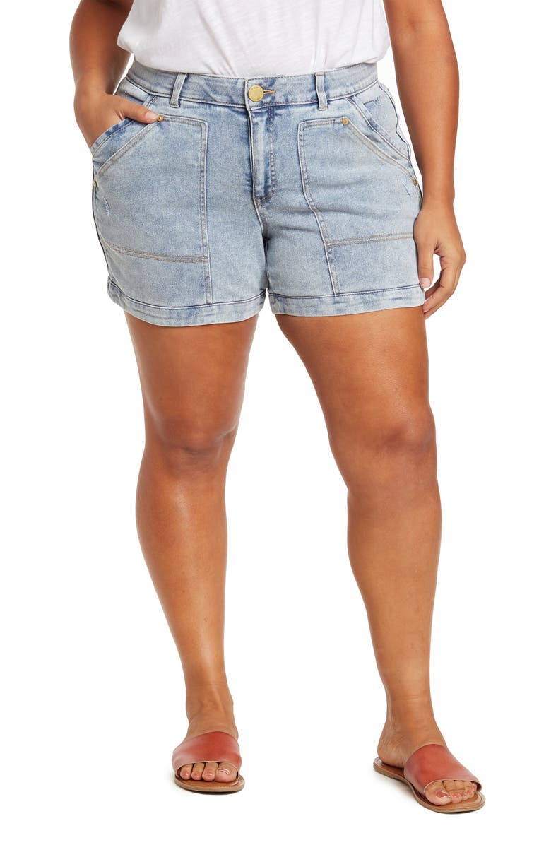 Wit & Wisdom 'Ab'-Solution High Waist Denim Carpenter Shorts, Main, color,