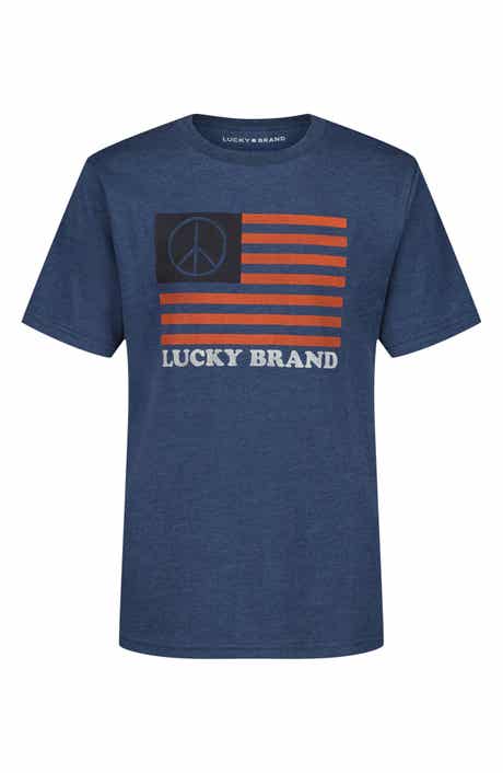 Lucky Brand Kids' Peace Flag Short Sleeve T-Shirt