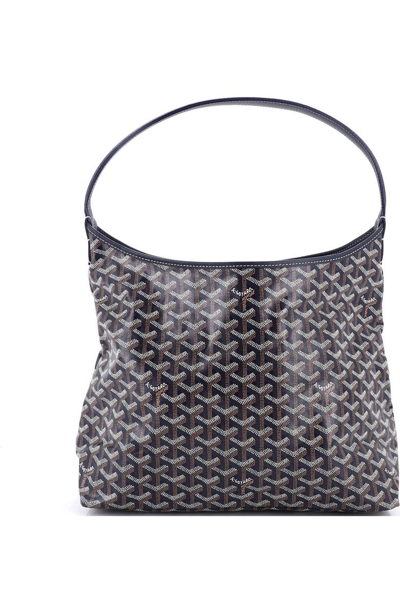 Pre-Owned Goyard Boheme Hobo Printed Coated Canvas, Alternate, color, Blue