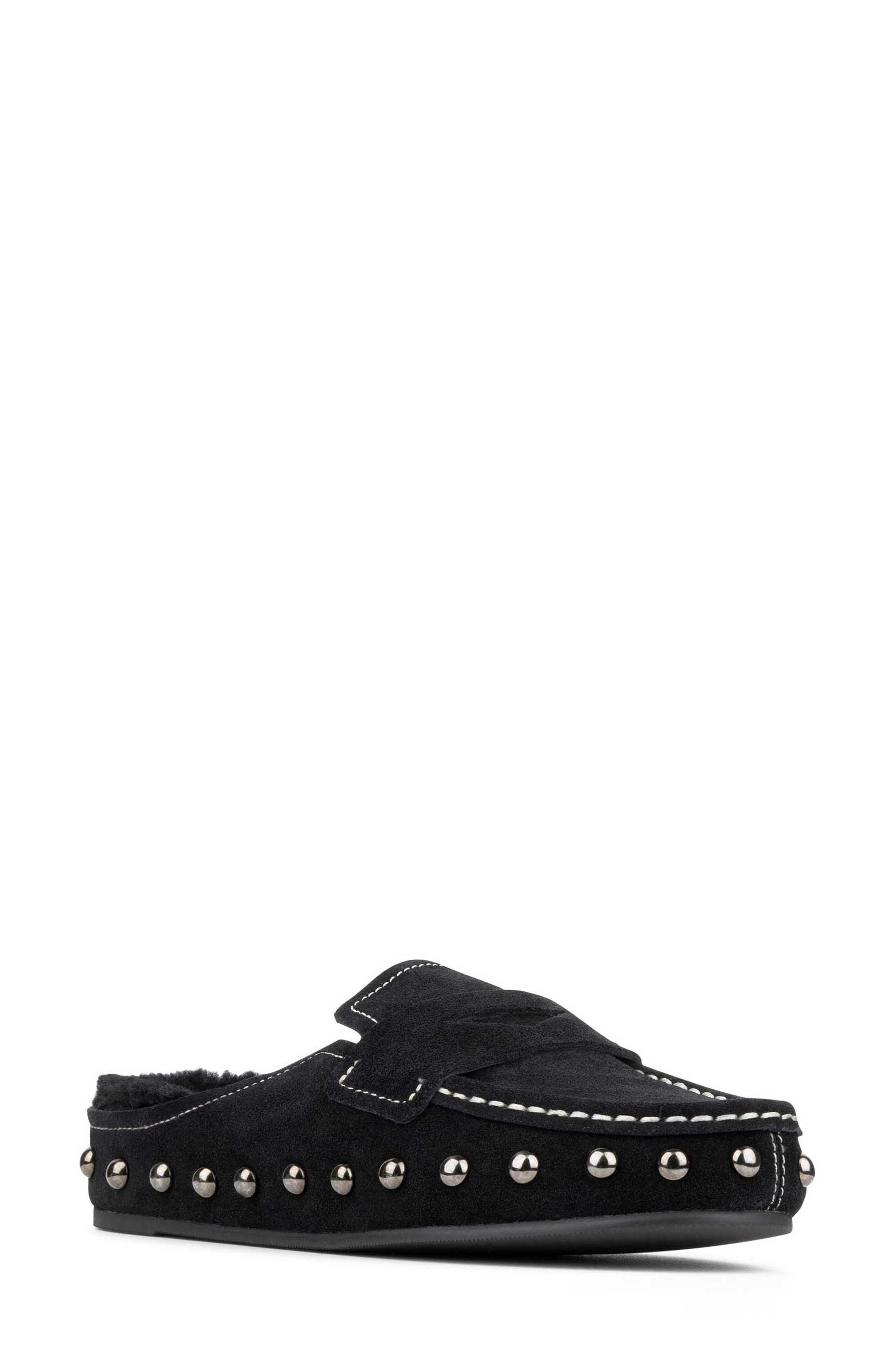 Melodee Loafer Mule, Main, color, BLACK