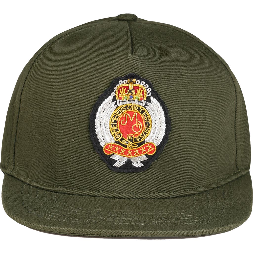 Members Only Twill Baseball Cap In Brown