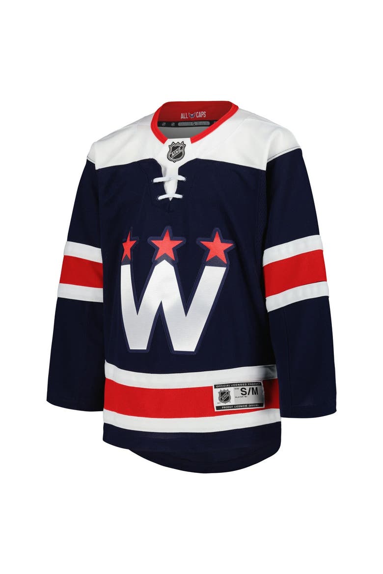 Youth Navy Washington Capitals 2020/21 Alternate Premier Jerseys, Alternate, color, Navy