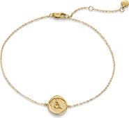 Monica Vinader Initial Stamp Charm Bracelet