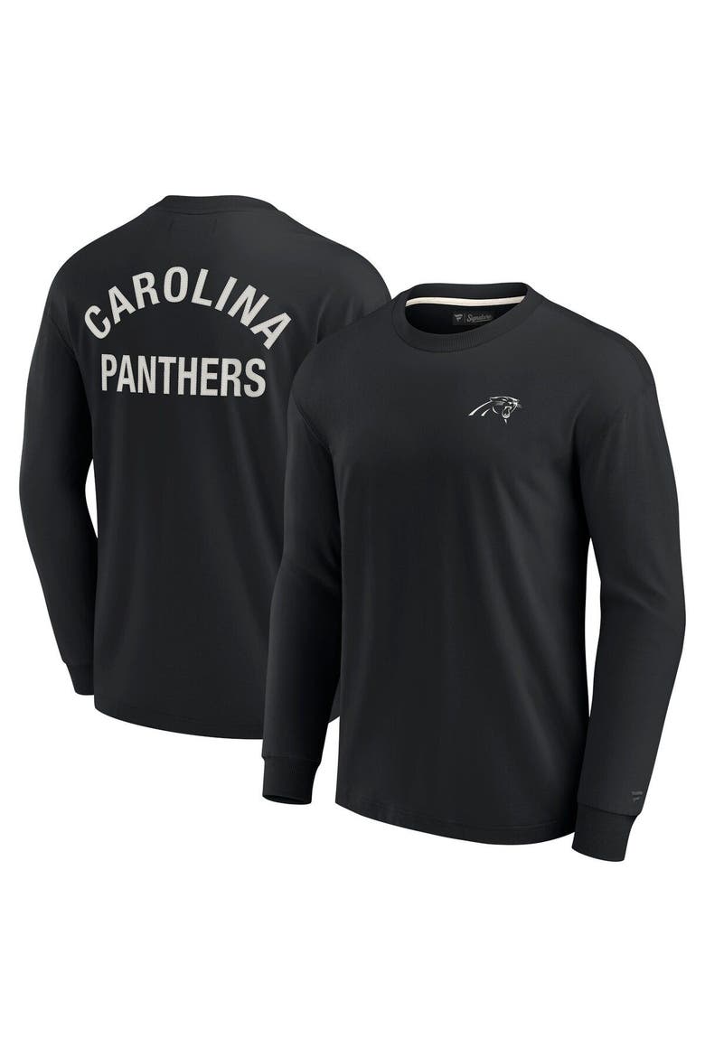Unisex Fanatics Signature Black Carolina Panthers Elements Super Soft Long Sleeve T-Shirt, Main, color, Black