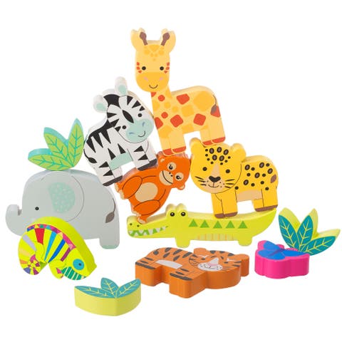 Jungle Animals Stacking, Developmental Toy, Kids Ages 1+