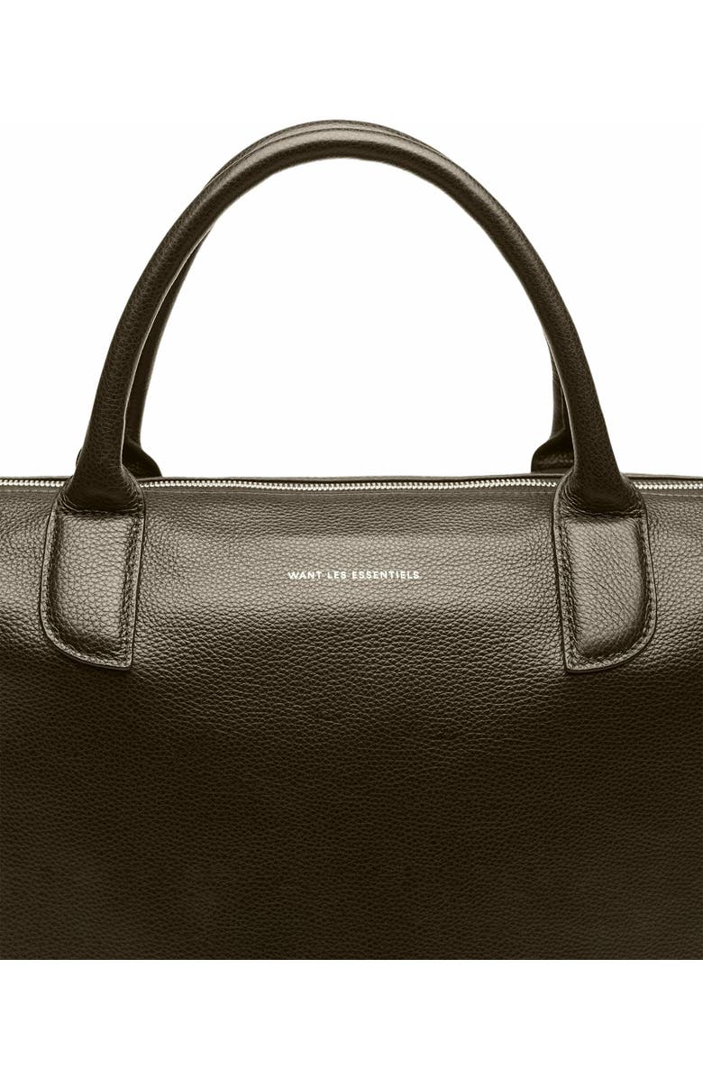 Want Les Essentiels O'Hare Pebble-Grained Leather Tote, Alternate, color, Dark Brown