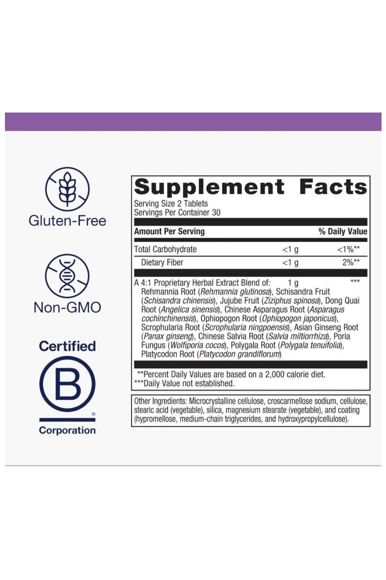 Serenagen Herbal Stress Management Supplement Tablets 60 Tablets, Alternate, color, None