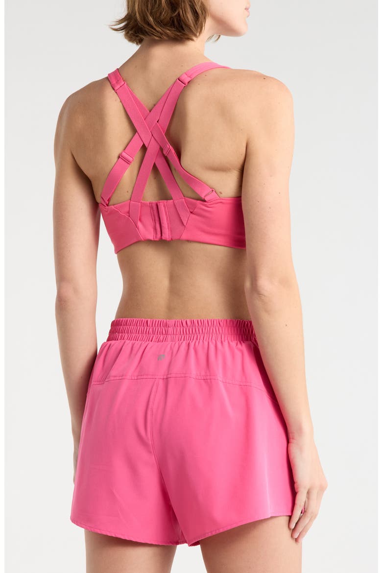 Willow Molded Sports Bra, Alternate, color, PINK FLAMBE