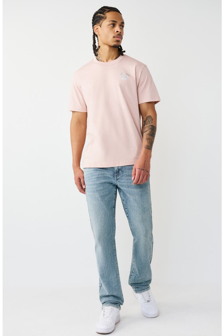 Marker Script Buddha Graphic T-Shirt, Alternate, color, SEPIA ROSE