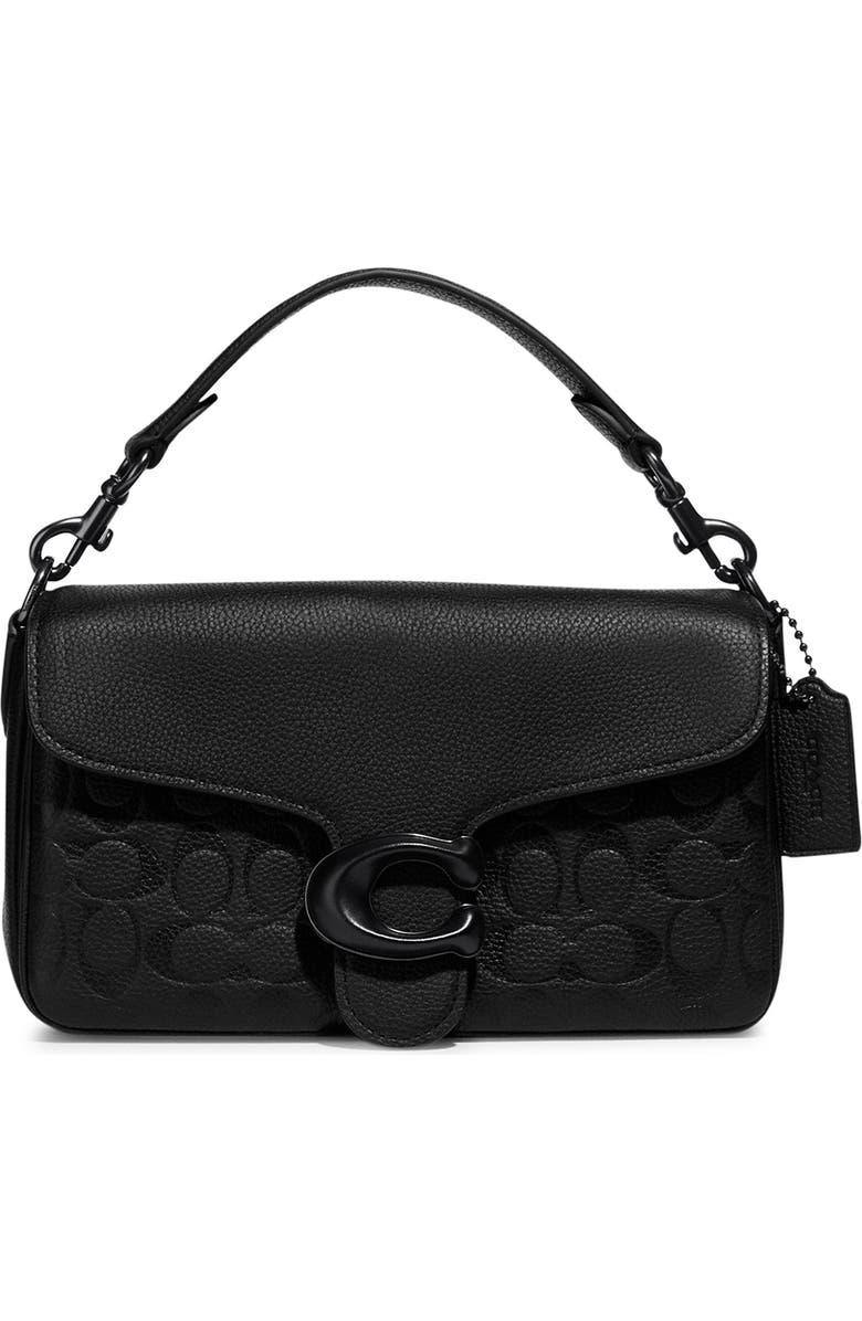 COACH Soft Tabby Signature Leather Convertible Shoulder Bag, Main, color,