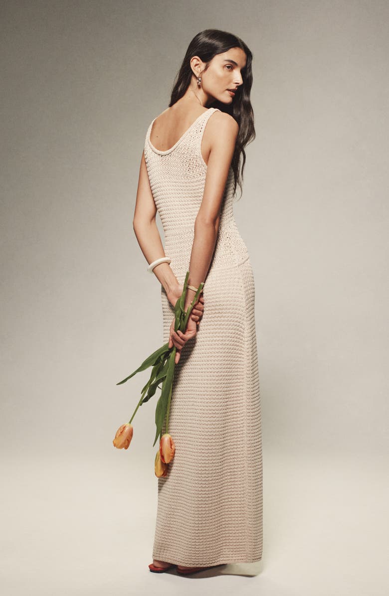 Theory Open Stitch Sleeveless Maxi Dress, Alternate, color, 