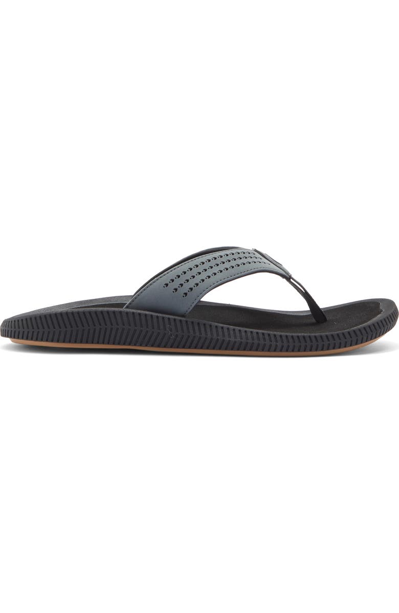 OluKai Ulele Flip Flop, Alternate, color, Dark Shadow / Lava Rock