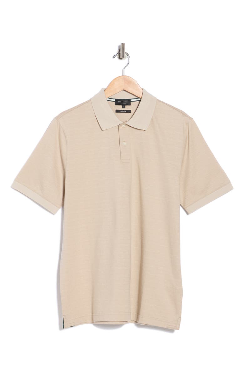 Ted Baker London Auguso Tonal Polo, Alternate, color, Ecru