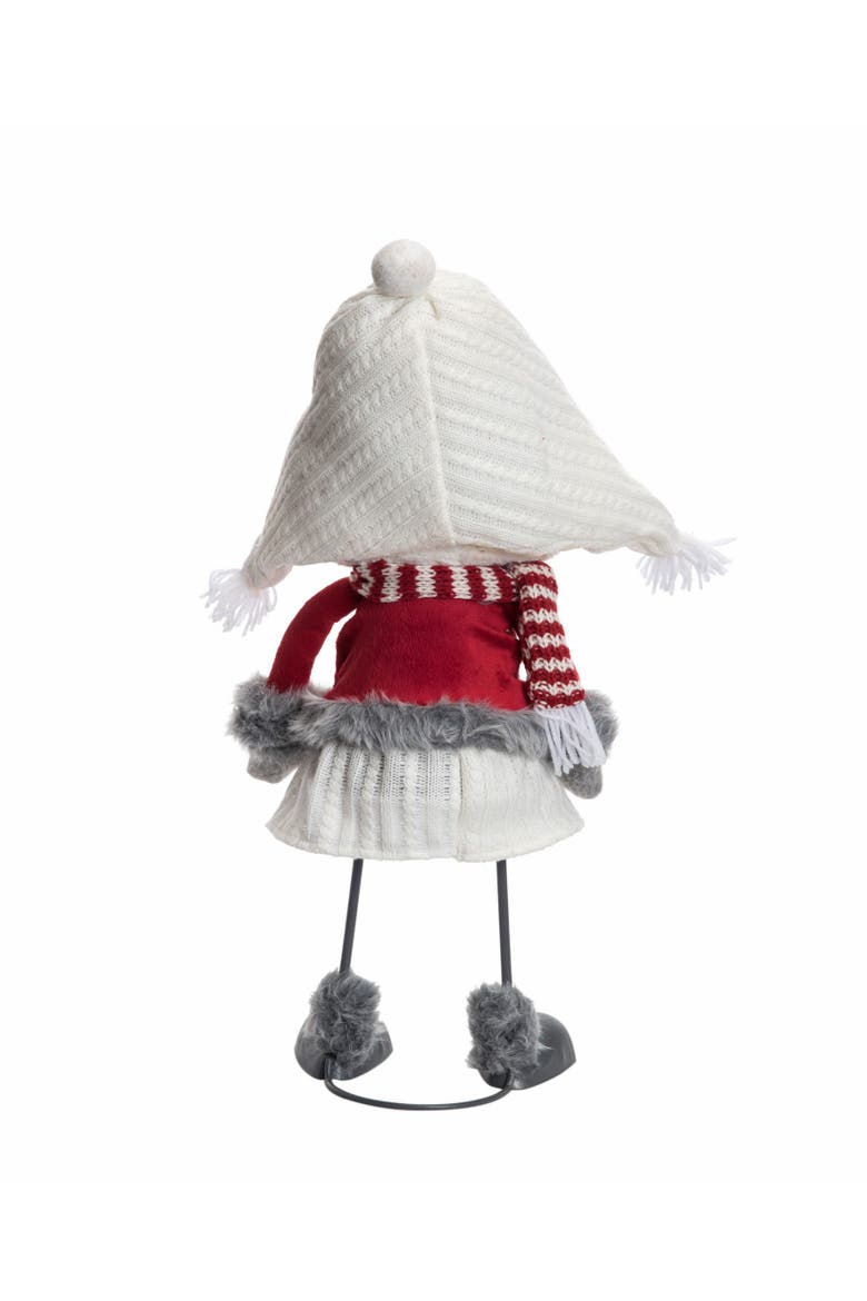 Bobble Christmas Snowgirl Tall, Alternate, color, White
