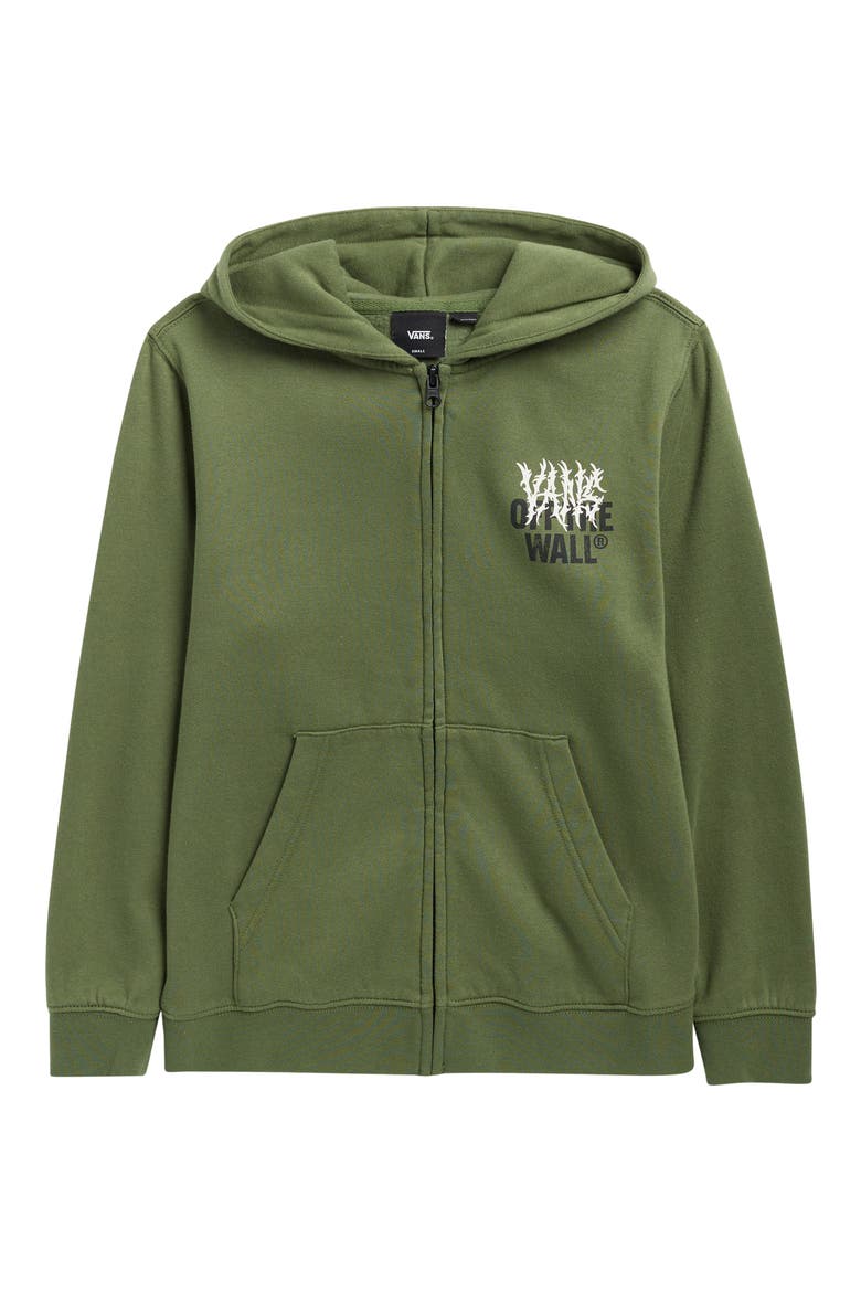 Kids' Metal Wall Zip Hoodie, Main, color, PINE FOREST
