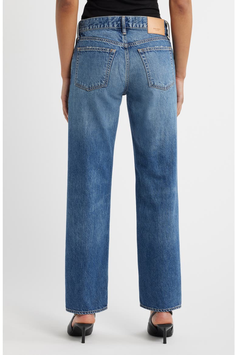 Straight Low Rise Straight Leg Jeans, Alternate, color, BLUE