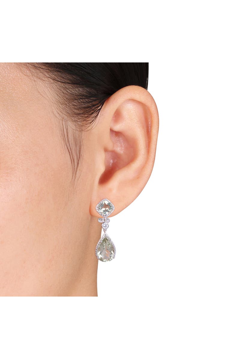 Julianna B. Green Quartz Teardrop Dangle Earrings, Alternate, color, Green Quartz