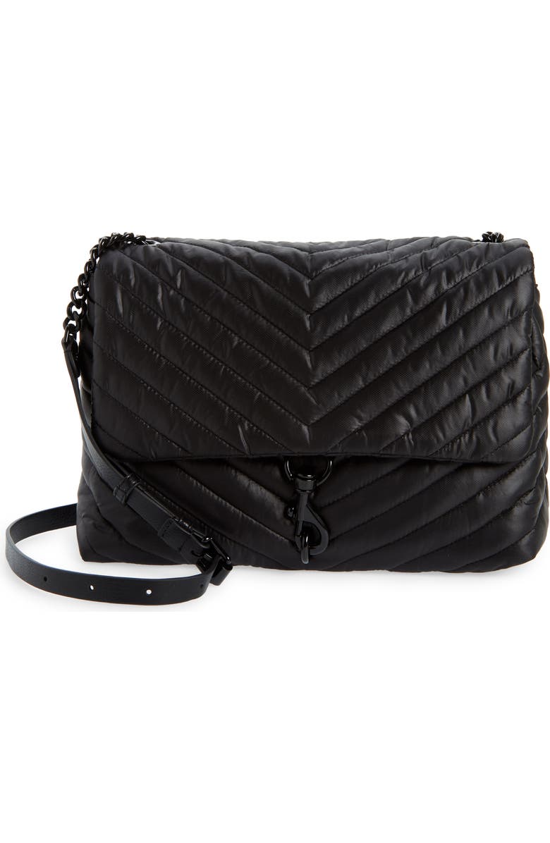 Rebecca Minkoff Edie Jumbo Quilted Nylon Shoulder Bag, Main, color,