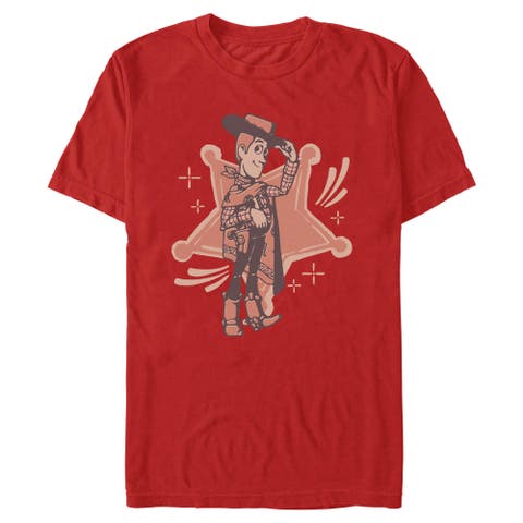 Men's Toy Story 5 I Am Woody Badge  Graphic T-Shirt