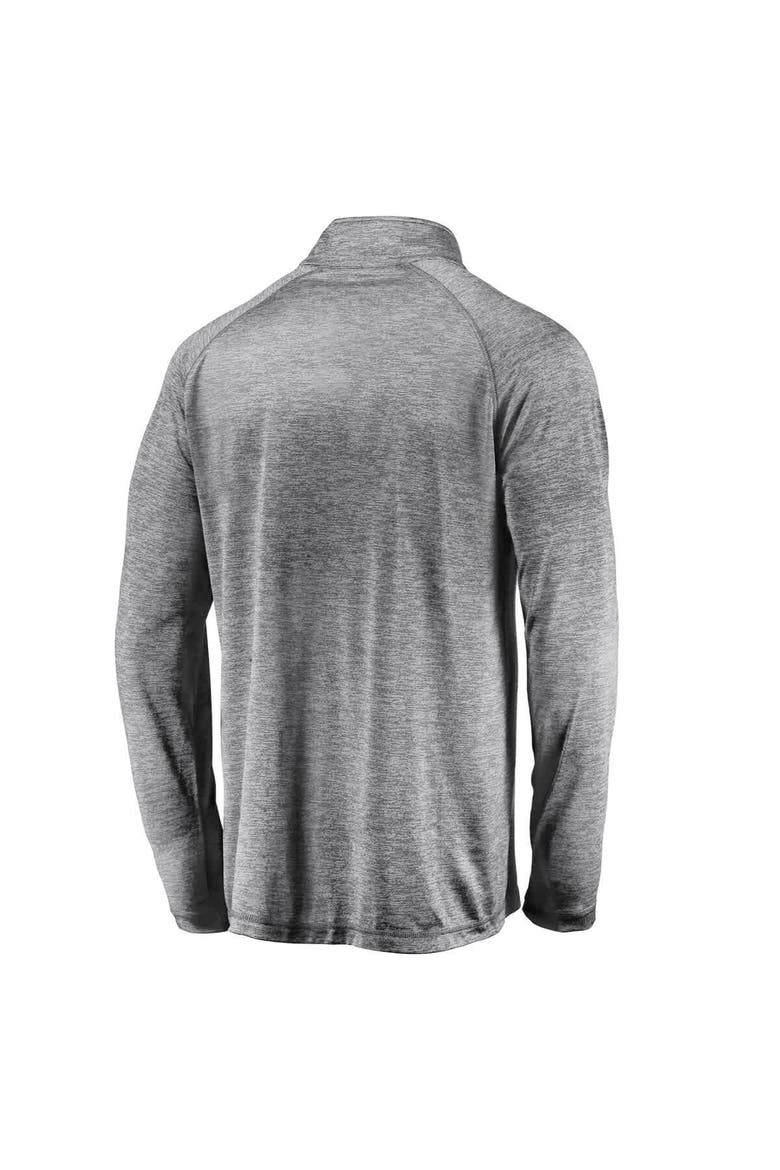 Men's Fanatics Gray Tennessee Volunteers Striated Raglan Lightweight Quarter-Zip Top, Alternate, color, Gray