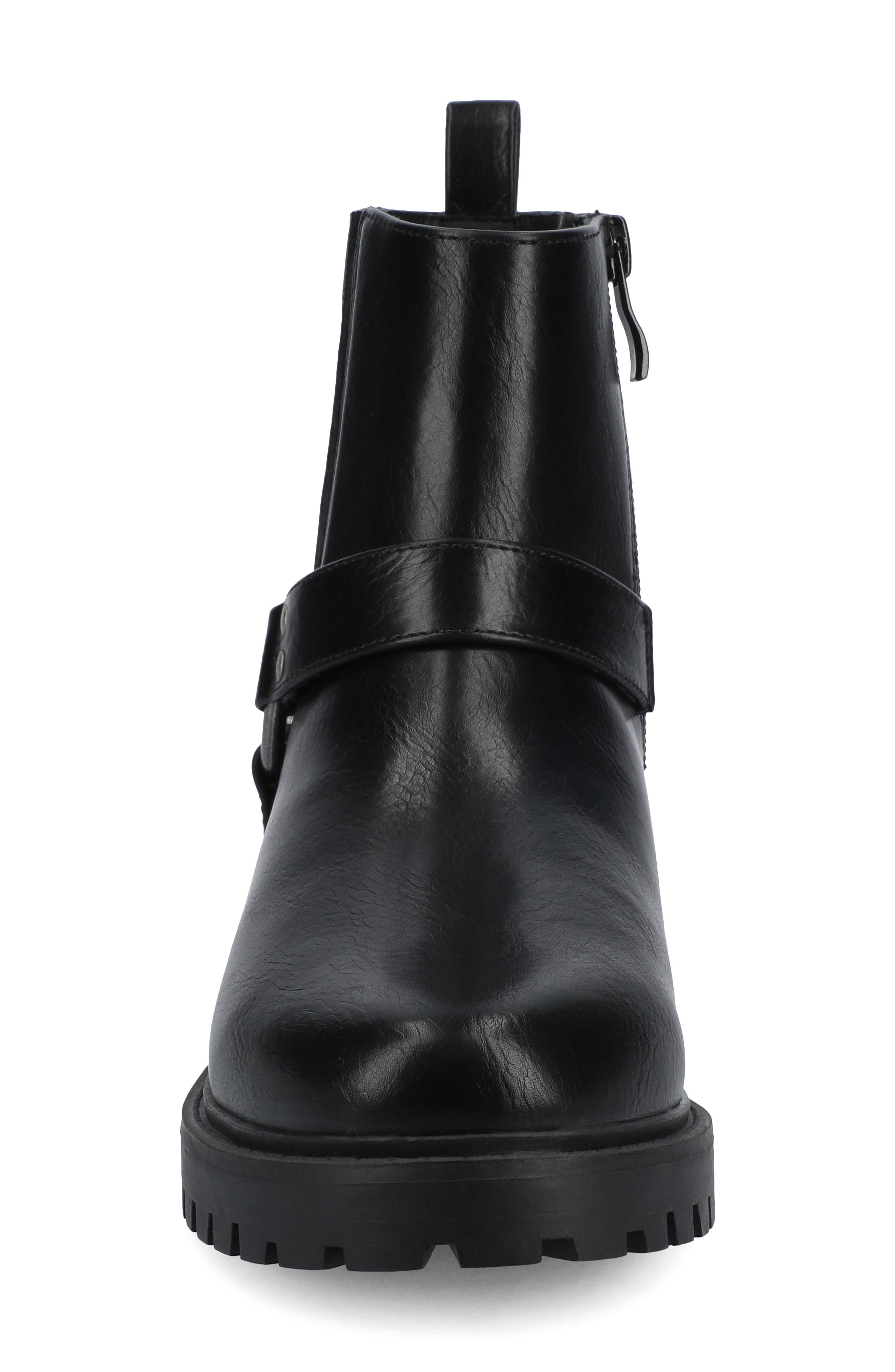 Journee Collection Kalistah Lug Sole Boot, Alternate, color, Black