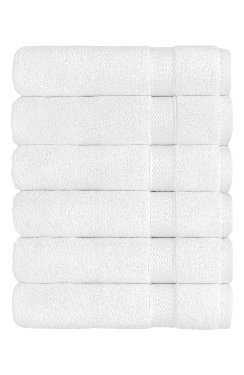 Linum Home Textiles Set of 6 Anovia Turkish Cotton Hand Towels, Alternate, color,