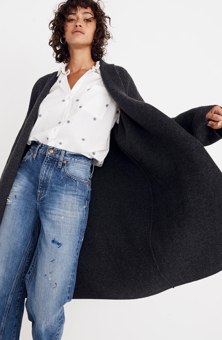 Madewell Rivington Sweater Coat, Alternate, color, 