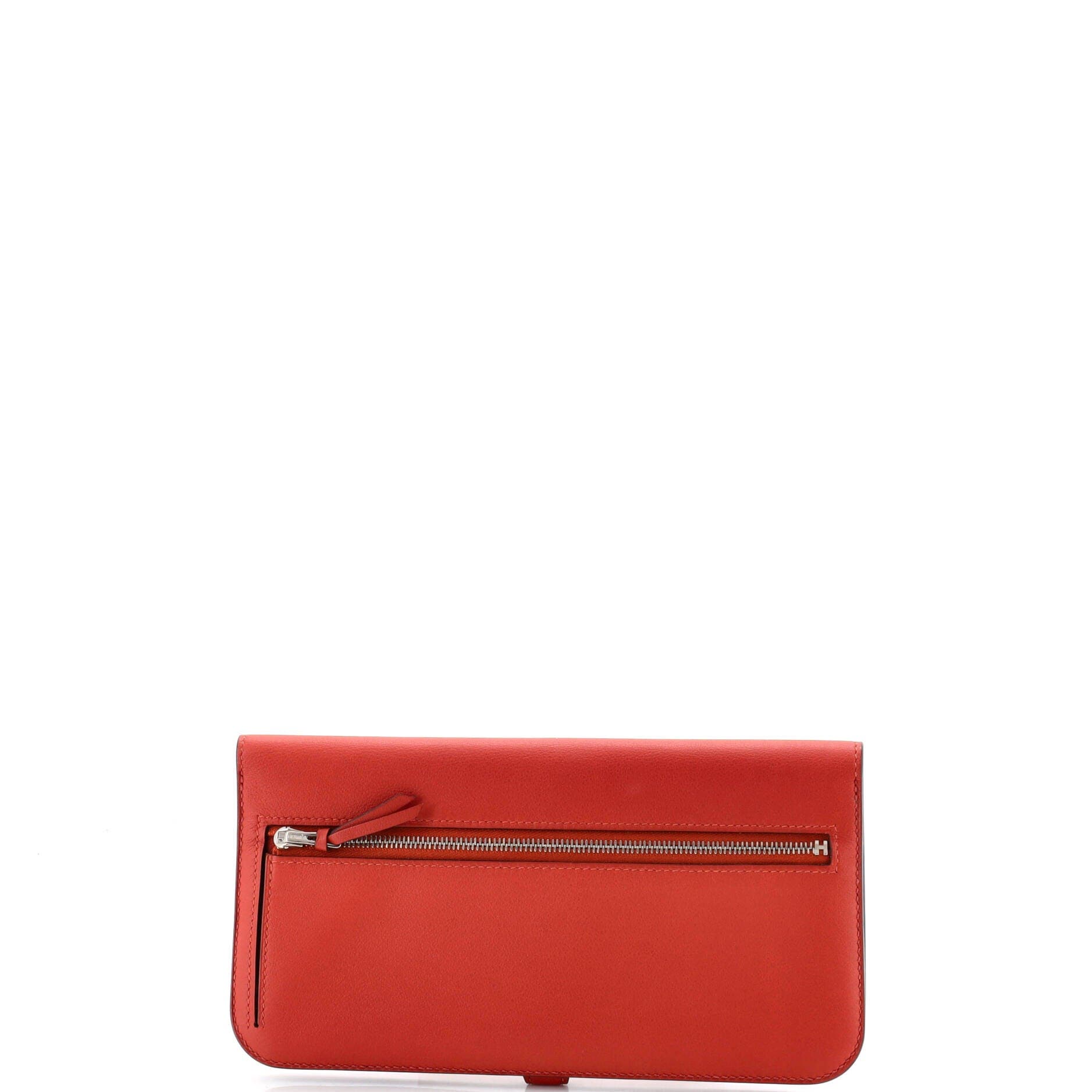 Dogon Recto Verso Wallet Leather, Alternate, color, Orange